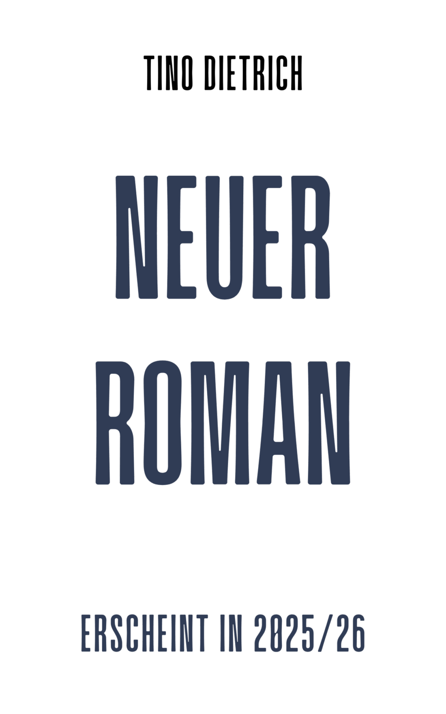 Buchankündigung vom Autor Tino Dietrich